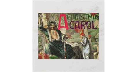 Ghost of Christmas Present Illustration Scrooge Holiday Postcard | Zazzle