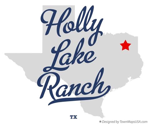 Map of Holly Lake Ranch, TX, Texas