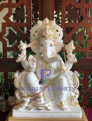 Jaipur Makrana White Marble Ganesh Murti At Rs 151000 In Jaipur ID