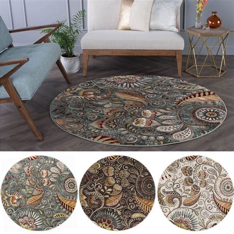 Caprice Mid Century Modern Floral Indoor Area Rug On Sale Overstock