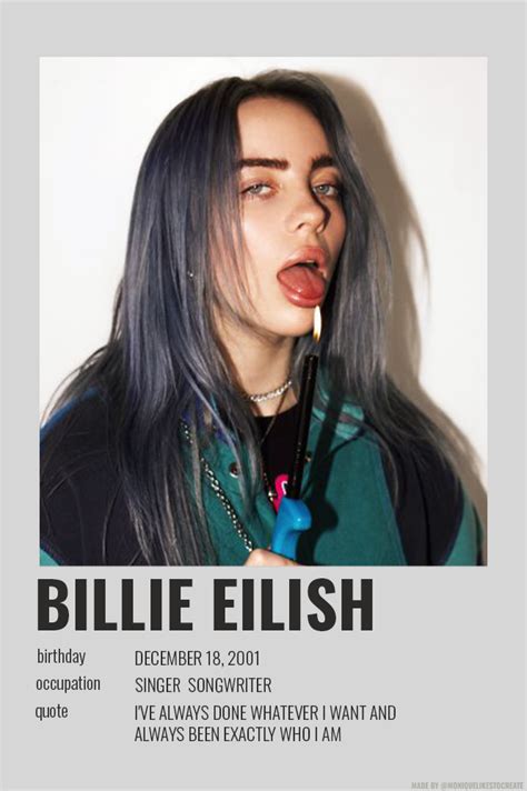 Billie Eilish Billie Artistas Filmes