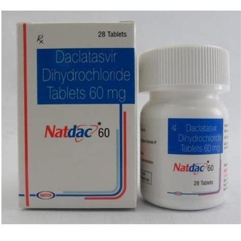 Daclatasvir 60mg Natdac 60mg 28 Tablets At Rs 2599 Box In Ahmedabad