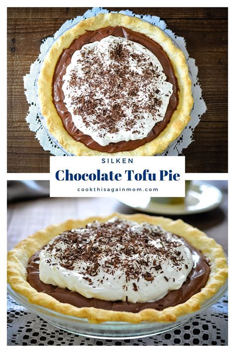 Chocolate Tofu Pie | Yummy desserts easy, Sour cream banana bread, Food processor recipes