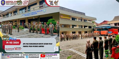 Apel Pagi Satuan Polisi Pamong Praja Provinsi Lampung Website Satpol