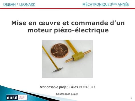 Ppt Mise En Uvre Et Commande Dun Moteur Pi Zo Lectrique Dokumen Tips