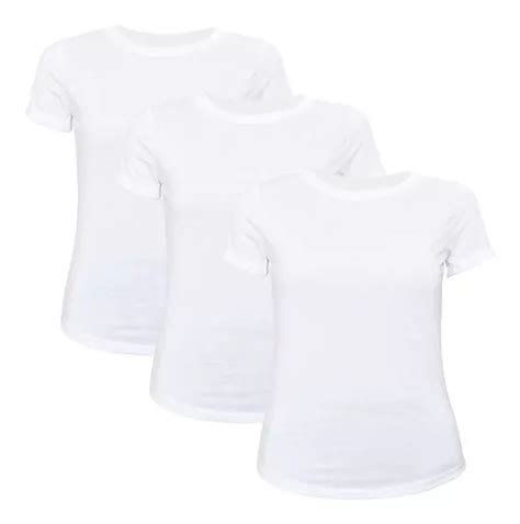 Camiseta Sublimable Blanca P Dama Pack X Disershop Cuotas Sin Inter S