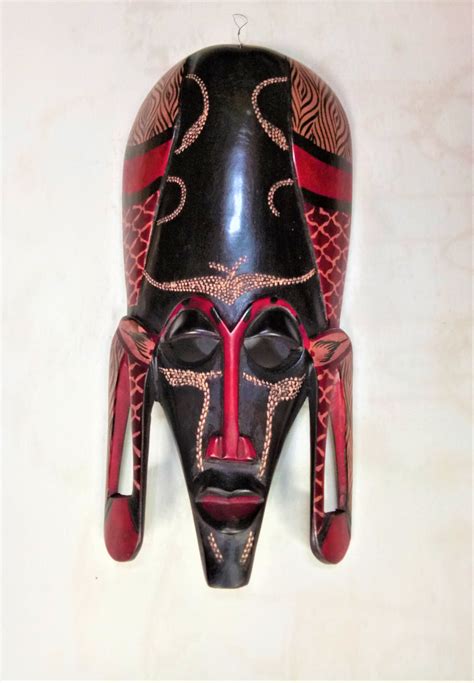 Masai African Maskmasaiafrican Decorhome Decorafrican Etsy