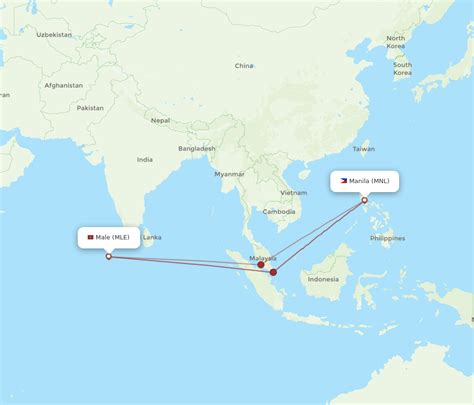 All Flight Routes From Manila To Male Mnl To Mle Flight Routes