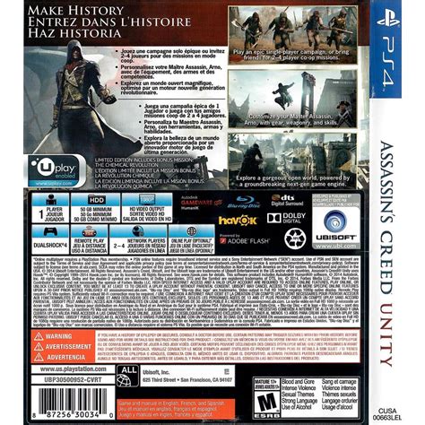 Assassins Creed Unity Ps4 #8 (Com Detalhe) (Jogo Mídia Física) - Arena ...