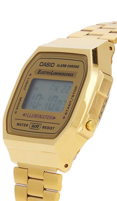 Casio Vintage A168 Series Watch In Metallic Gold Editorialist