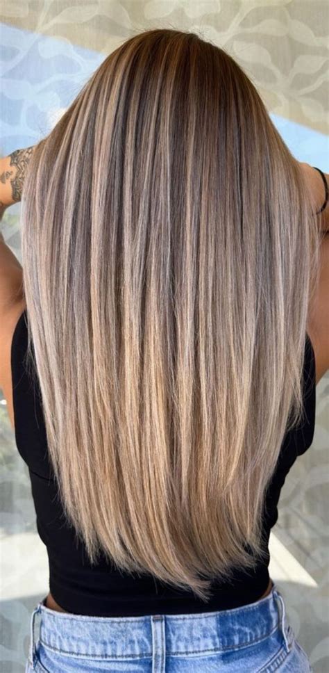 Breathtaking Balayage Hair Colour Ideas Straight Smoky Ash Blonde