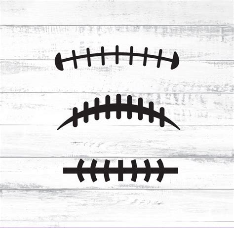 Football Laces Svg Sport Clipart For Cricut Silhouette Svg Etsy