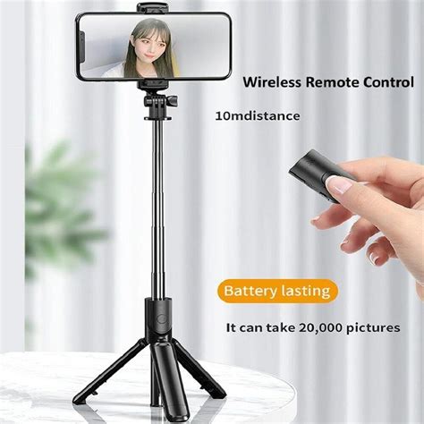 In Smartphone Selfie Stick Handy Bluetooth Stativ Tripod Selfie