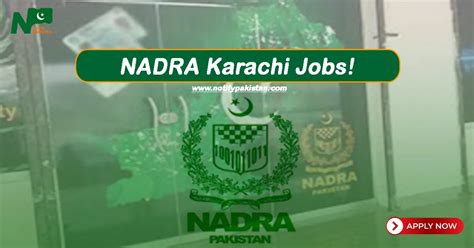 NADRA Karachi Jobs 2024 Schedule For Walk In Interview Test