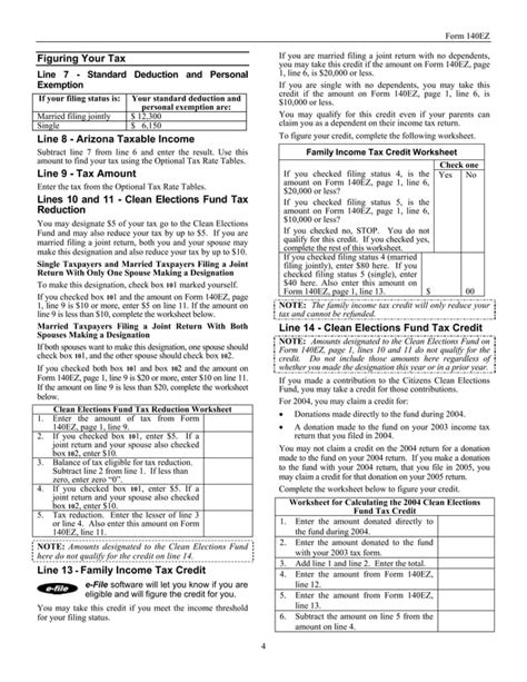 Azdor Gov Forms Instr 20140EZ PDF