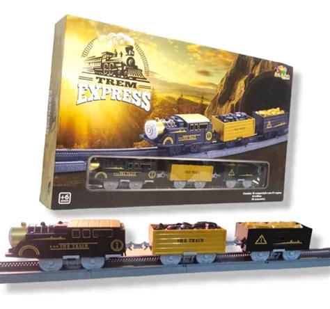 Locomotiva Trem Express Trenzinho Infantil P S Art Brink Mercadolivre