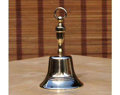 Vintage Solid Brass Desk Bell Simple Design High Quality Etsy