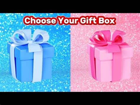 Choose Your Gift Box Gift Box Challenge Blue Vs Pink Gift Box