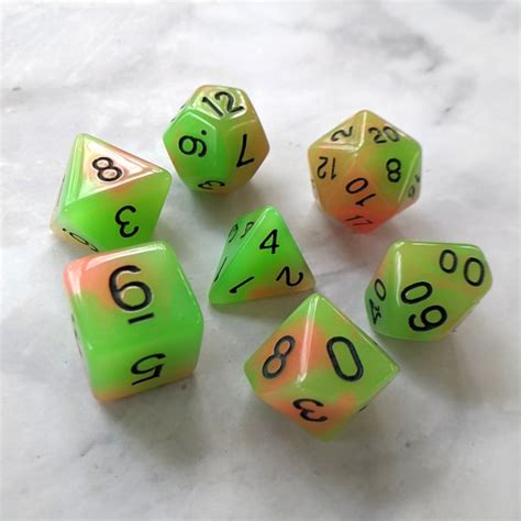 Glow in the Dark Dnd Dice Set Polyhedral Dice D&D Dice - Etsy