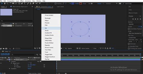 Shape Layers In After Effects Steps For Adding Creating Shape Layers