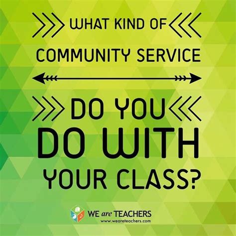 Teachers Community Service Education