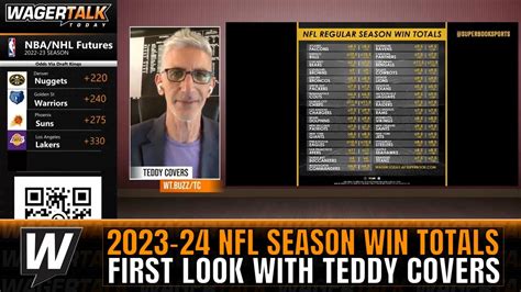 2023 24 Nfl Season Win Totals First Look With Teddy Covers Nfl Season