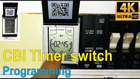 How To Program The Cbi Qat Trdm Timer Switch Youtube