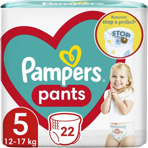 Трусики Pampers Pants Unisex 5 (12- кг), 22 шт. | mamico.md
