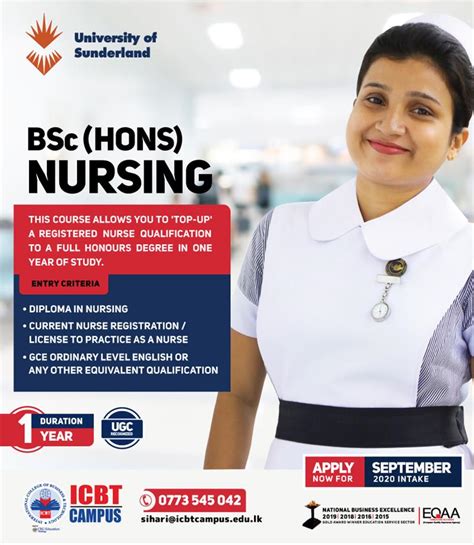 Bsc Hons In Nursing Icbt Campus Coursenet