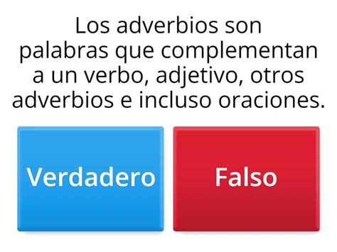 Adverbios - Quiz 