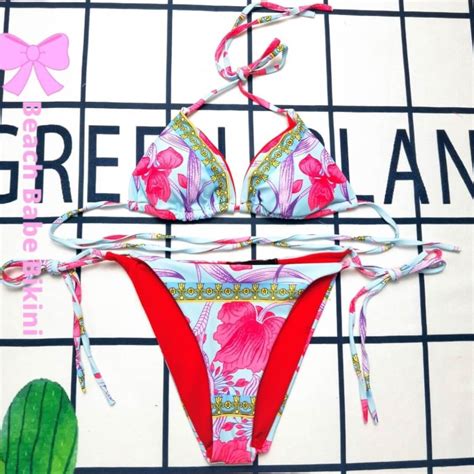 Hibiscus Bikini Set Versace Bikini