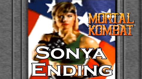 Mortal Kombat 1 1992 Sonya Blade Ending Youtube