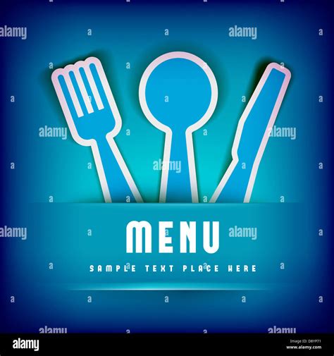 Restaurant Menu Card Design Template Vector Illustration Stock Photo