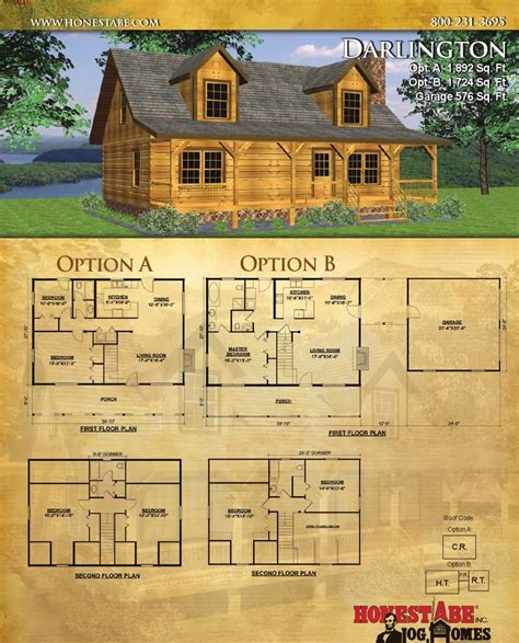 Honest Abe Log Homes Floor Plan Catalog Artofit