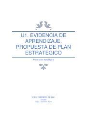 GPES U1 EA DISR Pdf U1 EVIDENCIA DE APRENDIZAJE PROPUESTA DE PLAN