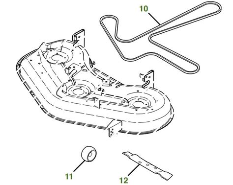 John Deere X Inch Mower Deck Parts Diagram John Deere