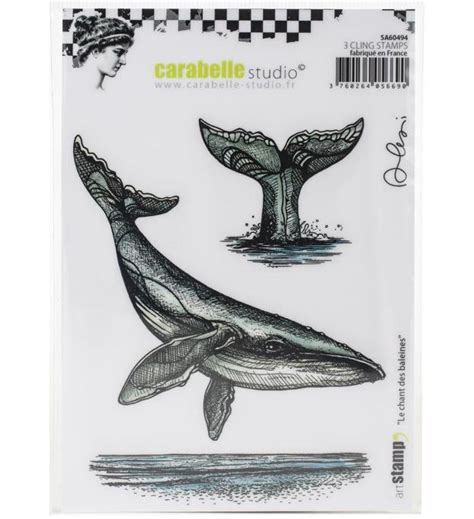 Carabelle Studio Cling Stamp Le Chant Des Baleines By Alexi