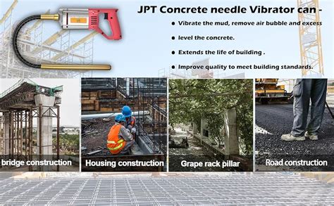 Jpt W Heavy Duty Concrete Needle Vibrator Vibrations Per