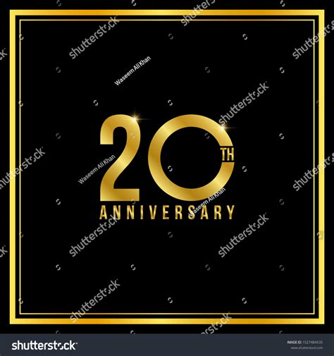 20 Years Anniversary Logo Icon Symbol Stock Vector (Royalty Free ...