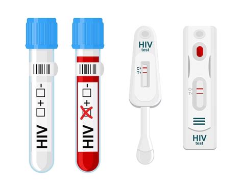 Test Vih Et Kit Dautotest Avec Tube De Test Sanguin De Laboratoire