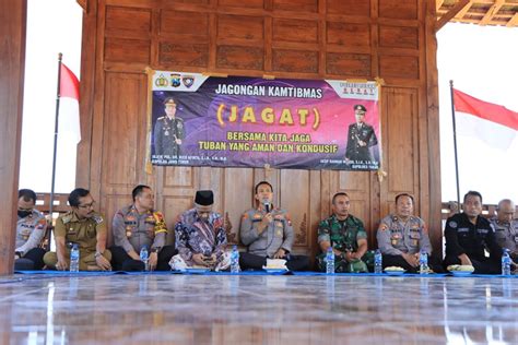 Dengar Aspirasi Masyarakat Kapolres Tuban Gelar Jagongan Kamtibmas