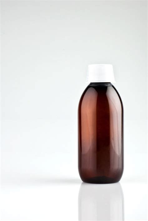 200ml PET Amber Round Bottle 24 410 GB Packaging