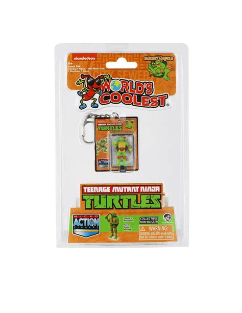 Worlds Smallest Teenage Mutant Ninja Turtles Michelangelo Micro Actio