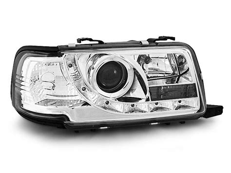 Paire De Feux Phares Audi 80 B4 Berline 91 96 Daylight Led Chrome