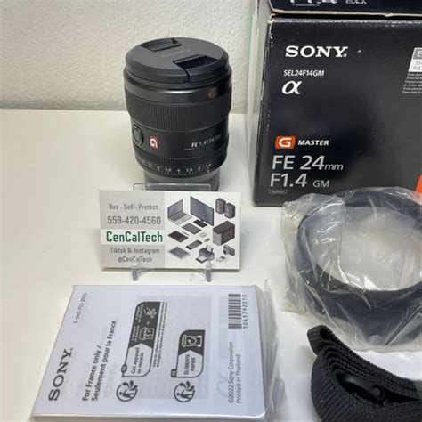 New Sony G Master Fe Mm F Gm Wide Angle Prime Lens E Mount