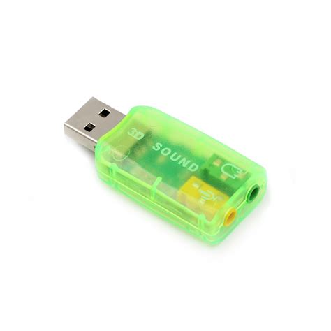 Купить виртуальная 5, 1 звуковая карта с USB внешний аудио адаптер ...