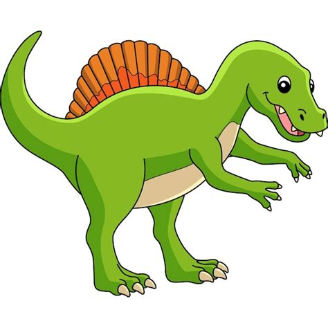 Premium Vector Spinosaurus Dinosaur Cartoon Colored Clipart