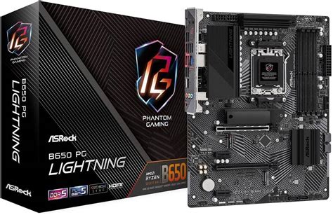 Asrock B Pg Lightning Am Ryzen Ddr Atx Motherboard Amd B