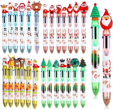 Latern Pcs Christmas Ballpoint Pens In Multicolor Retractable