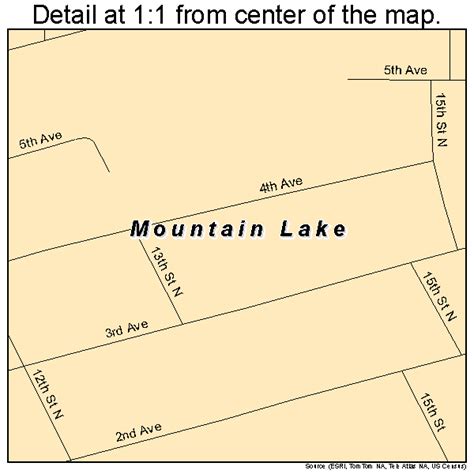 Mountain Lake Minnesota Street Map 2744566